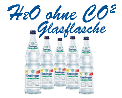 Mineralwasser ohne CO2 - Glasflasche