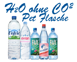 Mineralwasser ohne CO2 - Plastikflasche