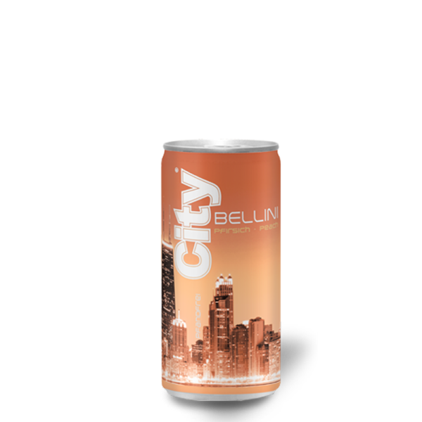 City Bellini Peach - flavored cocktail 12 x 0.2l cans