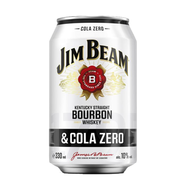 Jim Beam Whiskey &amp; Cola Zero 12 x 0,33l can