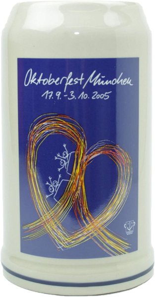 Original Oktoberfestkrug Jahrgangskrug 2005 1,0 Liter