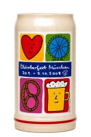 Original Oktoberfestkrug Jahrgangskrug 2008 1,0 Liter