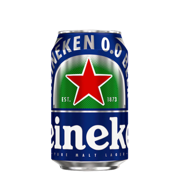 Heineken Lager non alkoholic 24 x 0,33l can - BBD end 08.20
