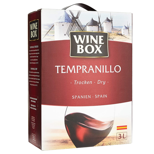Wine Box Tempranillo Vino de la tierra de Castilla 3,0l Bag in Box
