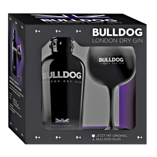 Bulldog London Dry Gin 0,7l Flasche + Ballonglas