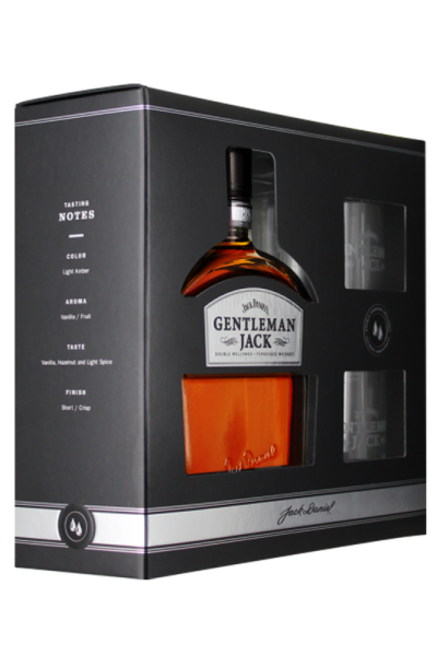 Jack Daniels Gentleman Jack Geschenkset mit Tumbler Bourbon Whiskey 0,7l Flasche