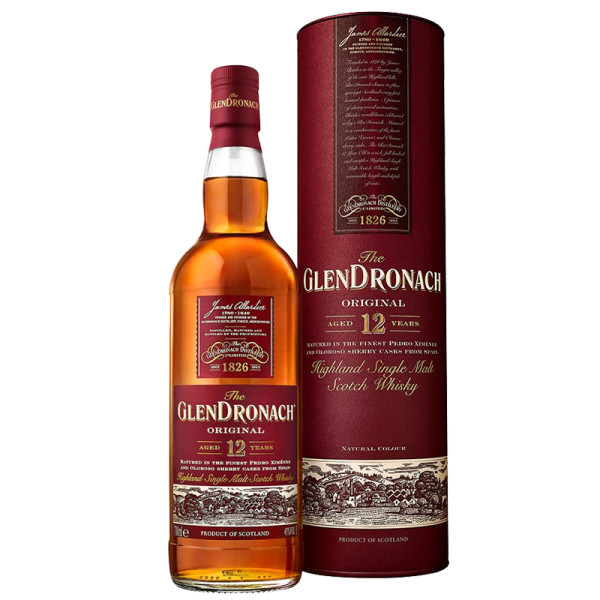 The GlenDronach 12 Jahre - Highland Single Malt Scotch Whisky Onpack 0,7l bottle