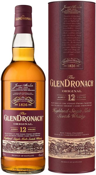 The GlenDronach 12 Jahre - Highland Single Malt Scotch Whisky Geschenkpackung 0,7l Flasche