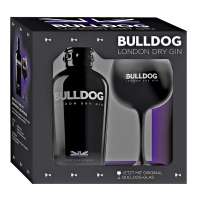 Bulldog London Dry Gin 0,7l bottle + Ballonglas