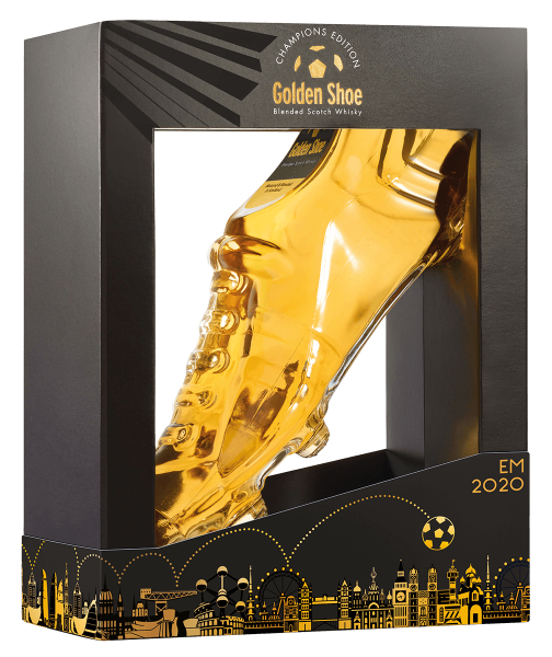 Golden Shoe 2020 EM Europa Fu&szlig;ballschuh Scotch Whiskey 0,7l
