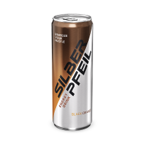 Silberpfeil Black Orange Energy Drink 24 x 0,25l cans - EINWEG