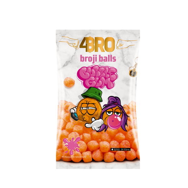 4Bro Broji Balls 75g Pack Bubble Gum 75g Maisb&auml;llchen