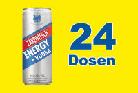 Zarewitsch Energy Vodka 24 x 0,25l Dose - EINWEG