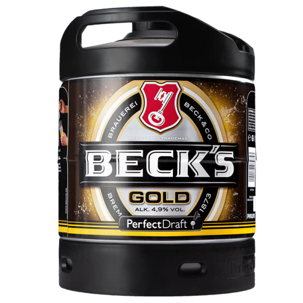 Becks Gold 6l Perfect Draft keg - MEHRWEG