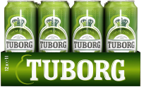 Tuborg Pilsener 12 x 1,0l can