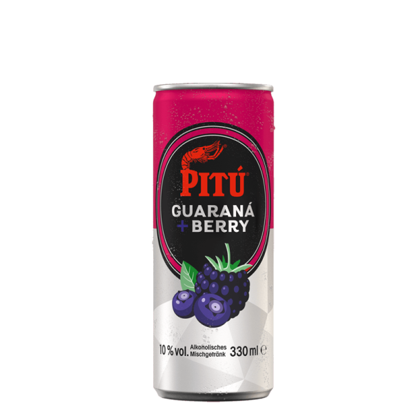 Pitu Guarana Berry Mixgetränk 12 x 0,33l Dose - EINWEG