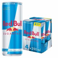 Red Bull sugarfree 4 x 0,25l cans - EINWEG