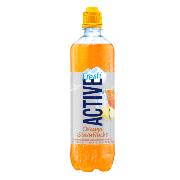 Active Fresh Orange Apple Starfruit 8 x 0,75l bottle