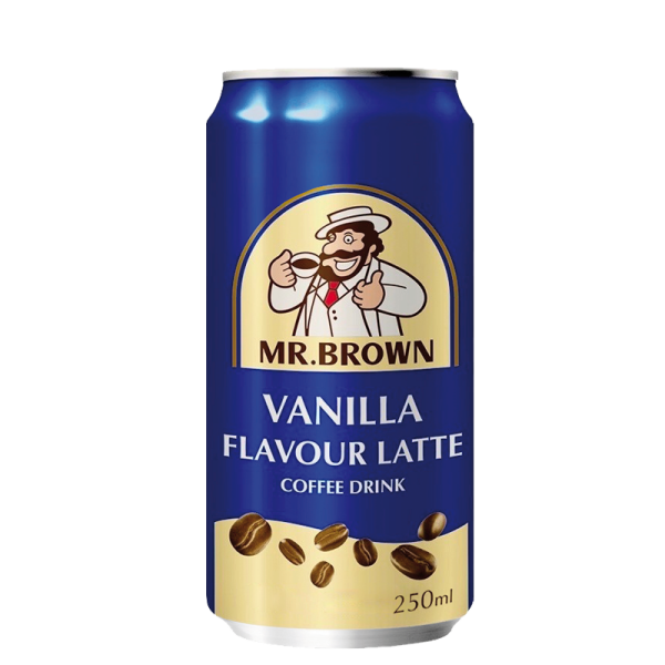 Mr. Brown Coffee Drink Vanilla 24 x 0.25 l can
