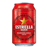 Estrella Damm 24 x 0,33l Dose - EINWEG