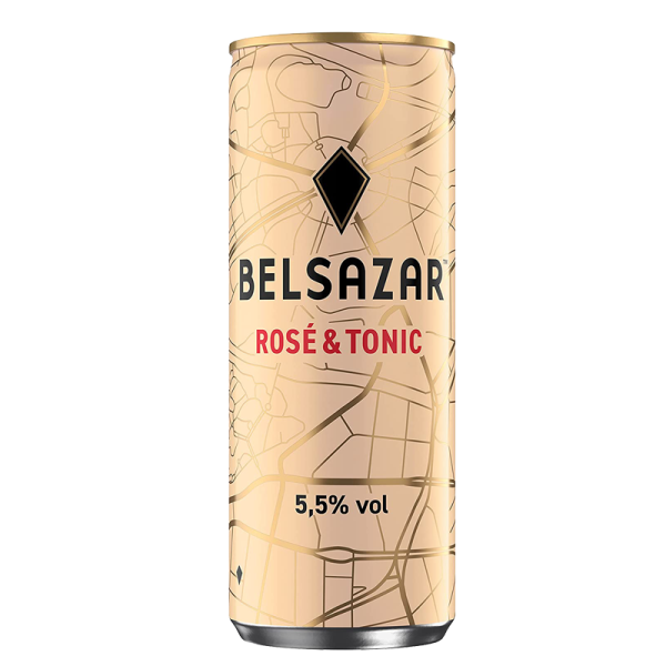 Belsazar Rose &amp; Tonic 12 x 0,25l cans - EINWEG