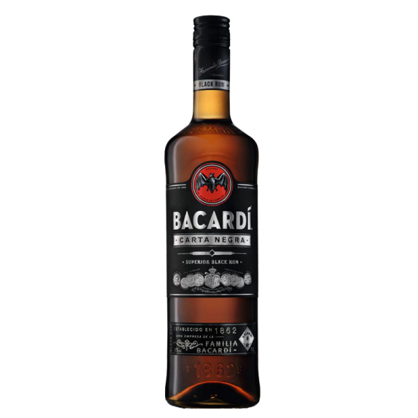 Bacardi Carta Negra Rum 0,7 l Flasche