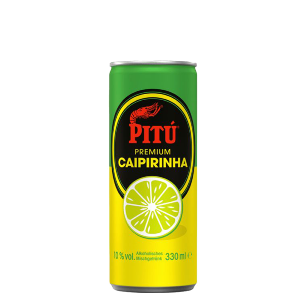 Pitu Caipirinha Mixed Drink 12 x 0.33 l can - DISPOSABLE