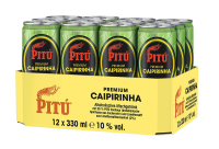 Pitu Caipirinha Mixed Drink 12 x 0.33 l can - DISPOSABLE