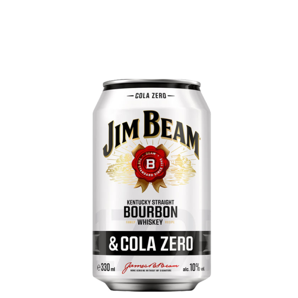 Jim Beam Whiskey & Cola Zero 12 x 0,33l Dose - EINWEG