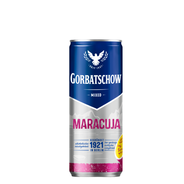 Wodka Gorbatschow Maracuja 12 x 0.33 l can - DISPOSABLE