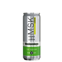 Moskovskaya MSK Vodka & Lemon 12 x 0.33 l can