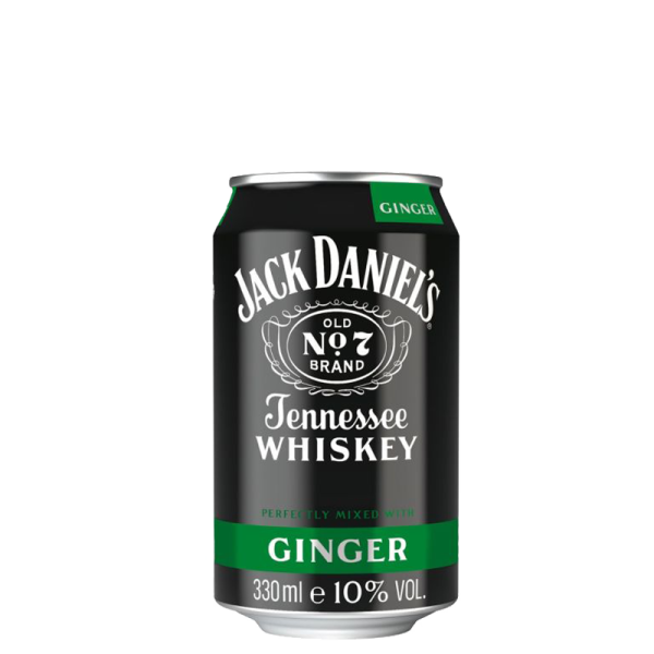 Jack Daniels Whiskey & Ginger 12 x 0,33l can