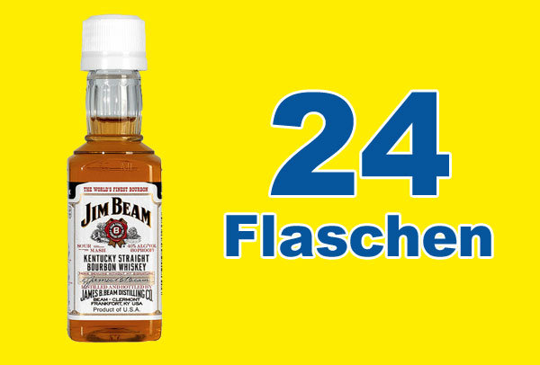 Jim Beam Whiskey 24 x 0,05l Flasche