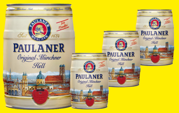 Paulaner Hell Original Münchener BIG PACK 4 x 5l Fass