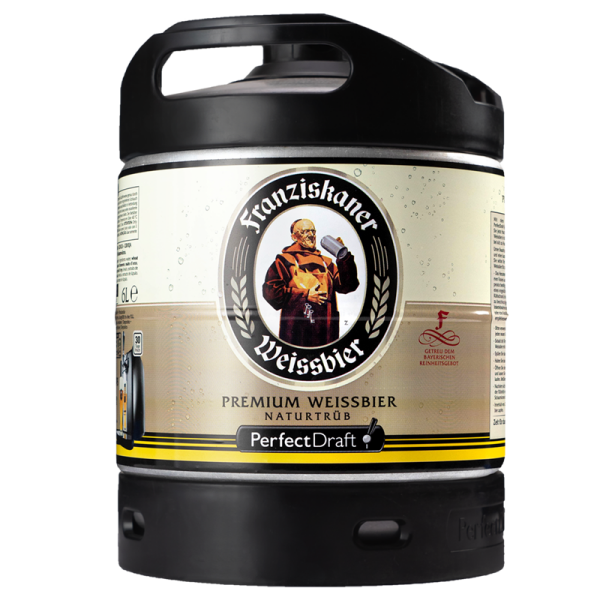 Franziskaner Hefeweizen 6l Perfect Draft Fass MEHRWEG