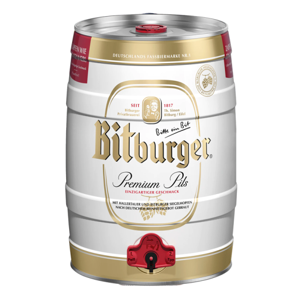 Bitburger Pilsener 5l keg