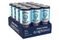 Bombay Sapphire Gin Tonic 12 x 0.25 l can - DISPOSABLE