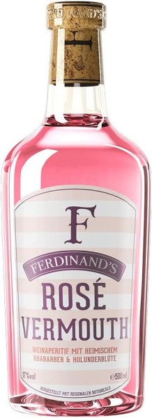 Ferdinands Rosé Vermouth Weinaperitif auf Riesling-Basis 0,5l Flasche
