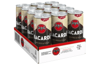 Bacardi Oakheart Rum & Cola 12 x 0.25 l can - DISPOSABLE
