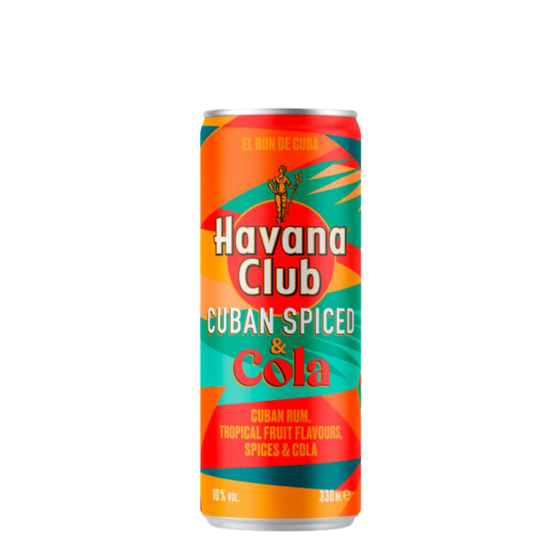 Havana Cuban Spiced & Cola 12 x 0.33 l can - DISPOSABLE