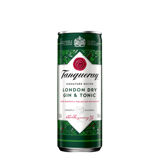Tanqueray Gin Tonic 12 x 0.25 l can - DISPOSABLE