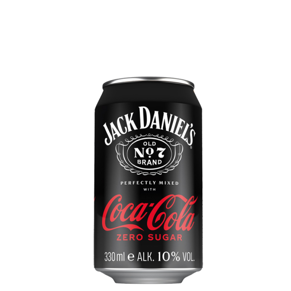 Jack Daniels Whiskey & Coca Cola Zero 24 x 0,33l can