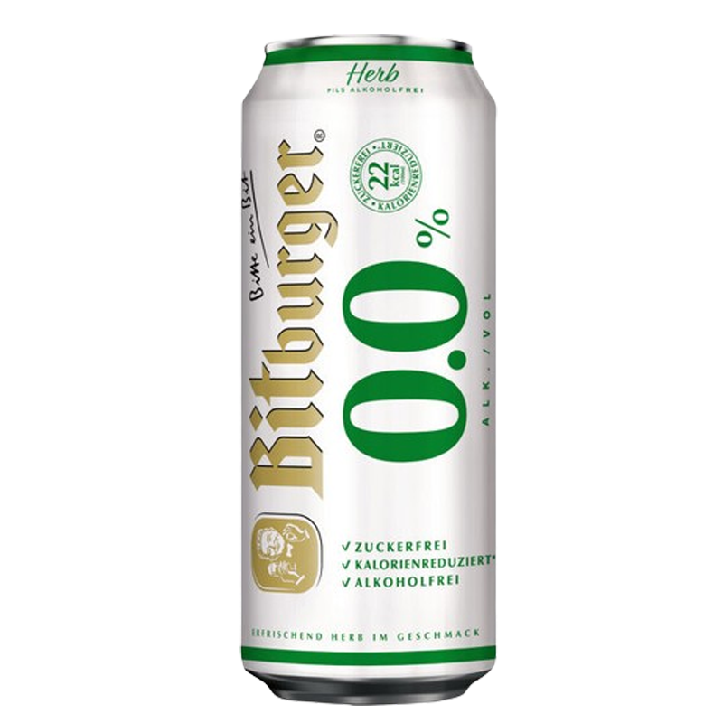 Bitburger Dose Bitburger Herb Alkoholfrei Pils - in der 0,5l Dose - NEU!, 22,99