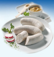 4 M&uuml;nchner Weisswurst - veal sausage - typical bavarian 0,25 kg can
