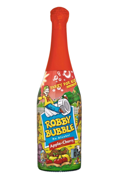 Robby Bubble Apple-Cherry Kinderpartygetr&auml;nk 0,75l Flasche