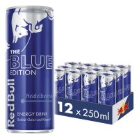 Red Bull Blue Energy Drink 12 x 0,25 l Dose EINWEG