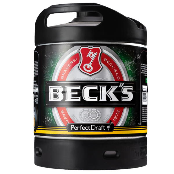 Becks Pilsener 6l Perfect Draft keg