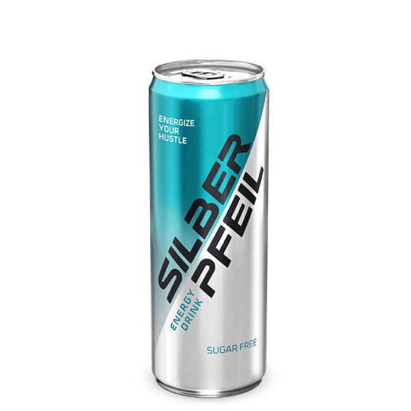 Silberpfeil Energy Drink Sugarfree 24 x 0,25l Dosen - EINWEG
