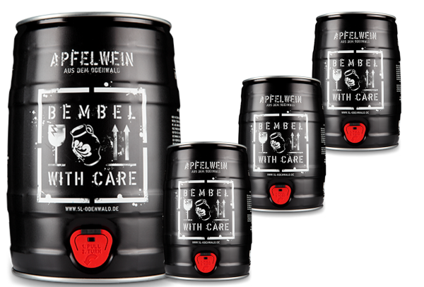 Apfelwein &quot;BEMBEL WITH CARE&quot; BIG PACK 4 x 5l Fass
