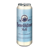 Benediktiner Hell 24 x 0.5 l can - DISPOSABLE